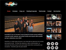 Tablet Screenshot of homesliceband.com